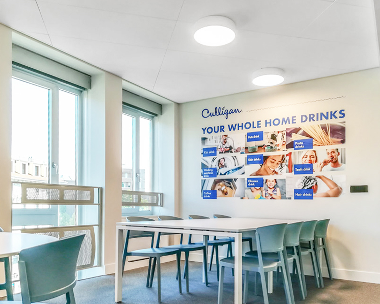 VE Value Engineered Lighting Low Cost Round Surface Ceiling Light Student Canteen Halls